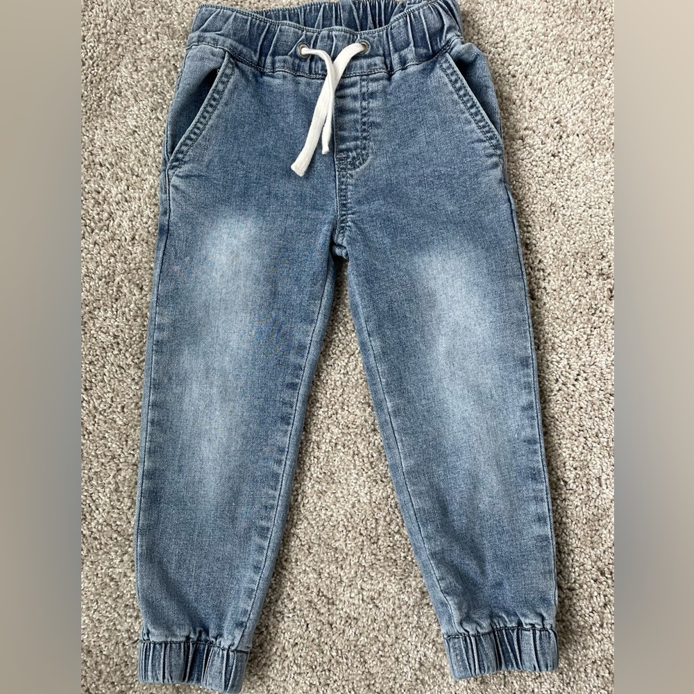 Little Bipsy Chino Jogger Jean Light Wash 2T-3T